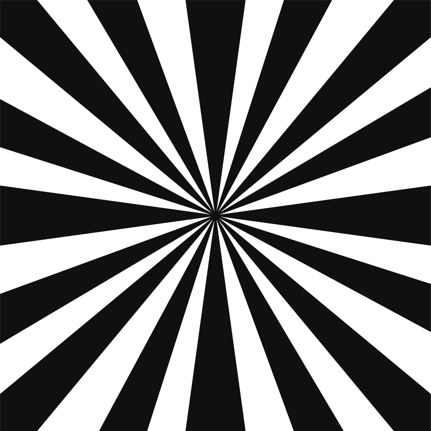 Retro stripe burst background. Black ray beam